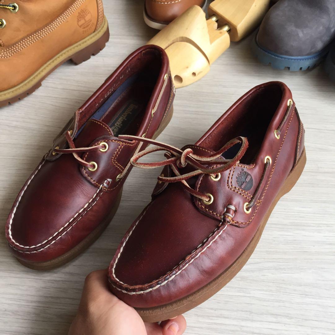 Timberland Authentic Moccasins Classic Boat 2 Eye Leather size 39