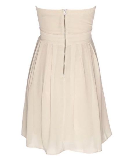 Chiffon bandeau dress discount