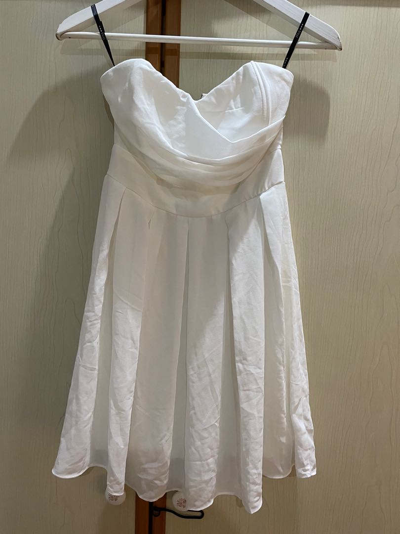 Chiffon bandeau dress cheap