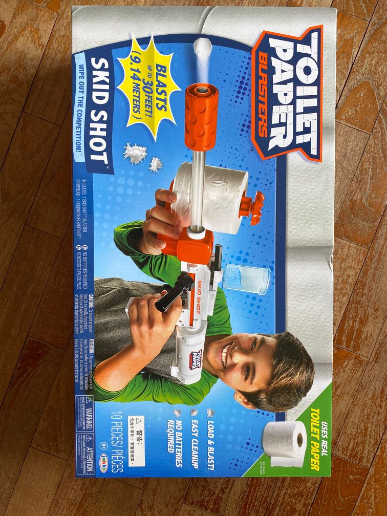 Toilet Paper Blaster, Hobbies & Toys, Toys & Games on Carousell