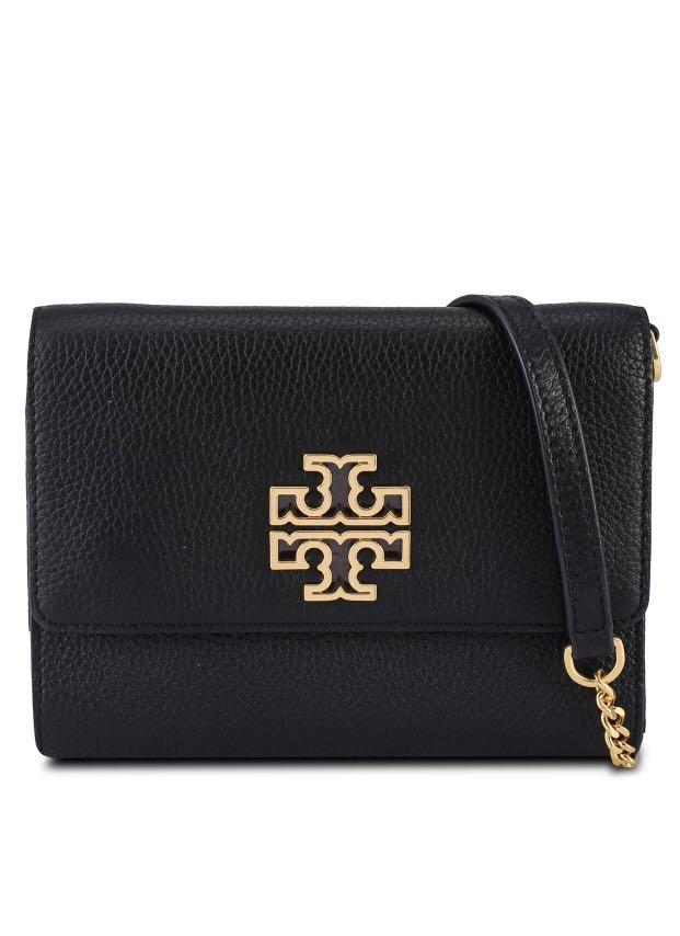 Tory Burch Britten Chain Wallet Bag, Luxury, Bags & Wallets on Carousell