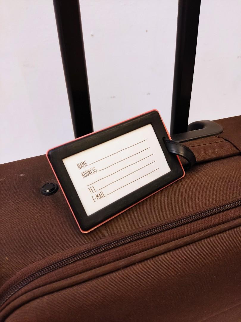Travel Luggage name tag label school bag name tag, Hobbies & Toys