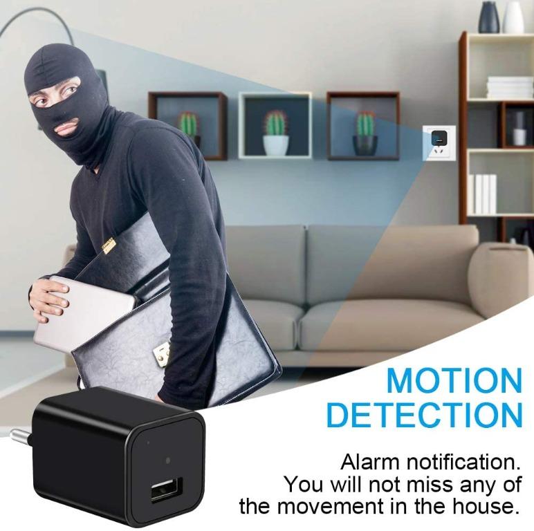 USB Wall Charger Camera UYIKOO 1080P WiFi Hidden Camera Charger Mini