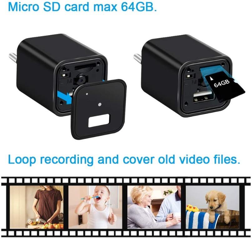 USB Wall Charger Camera UYIKOO 1080P WiFi Hidden Camera Charger Mini