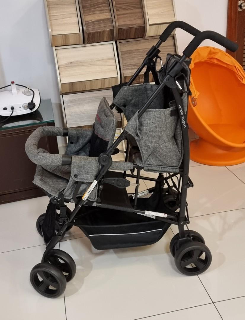 Kinderwagon double stroller used outlet
