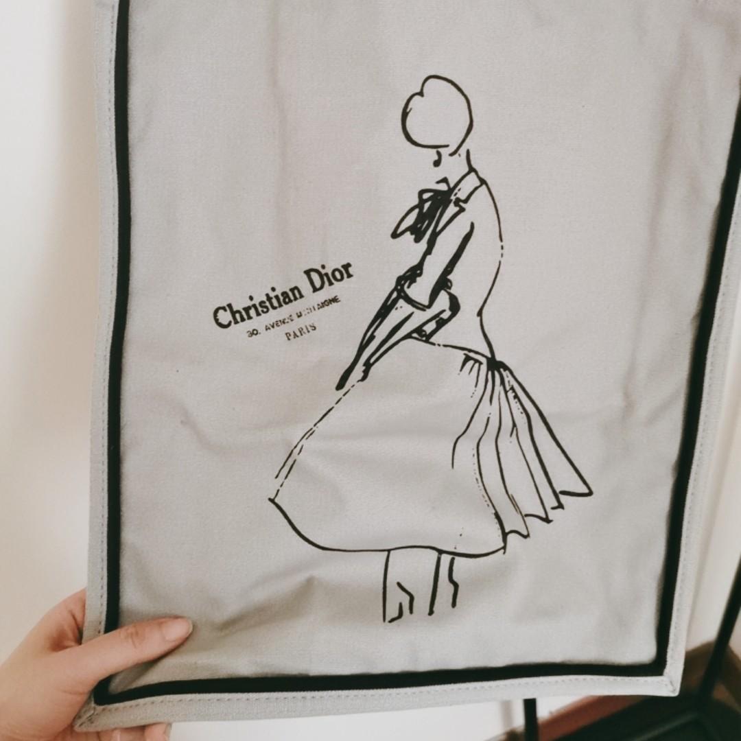 V&a dior sketch tote bag best sale