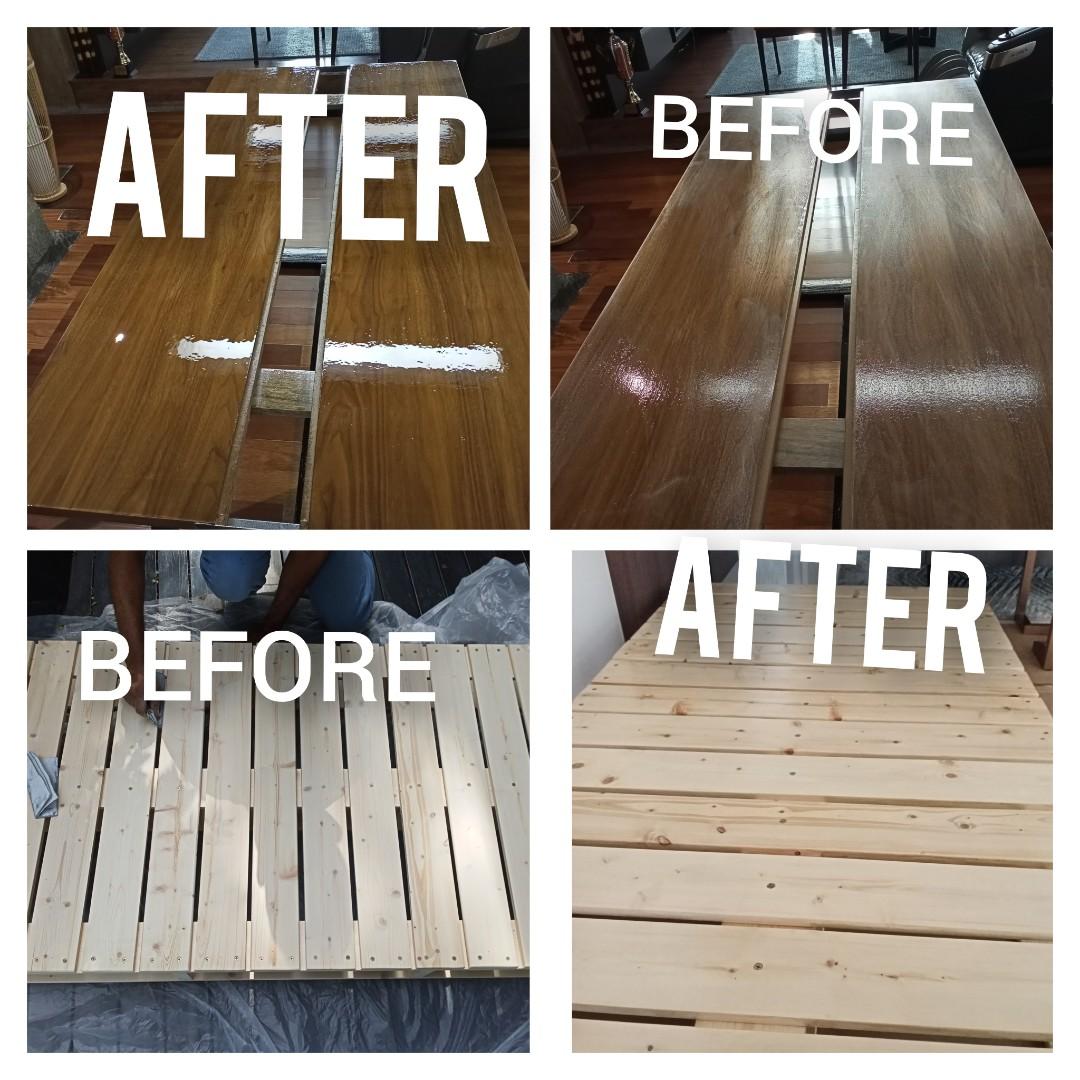 Varnishing service wooden Rattan Veneer Furniture cheaper varnish