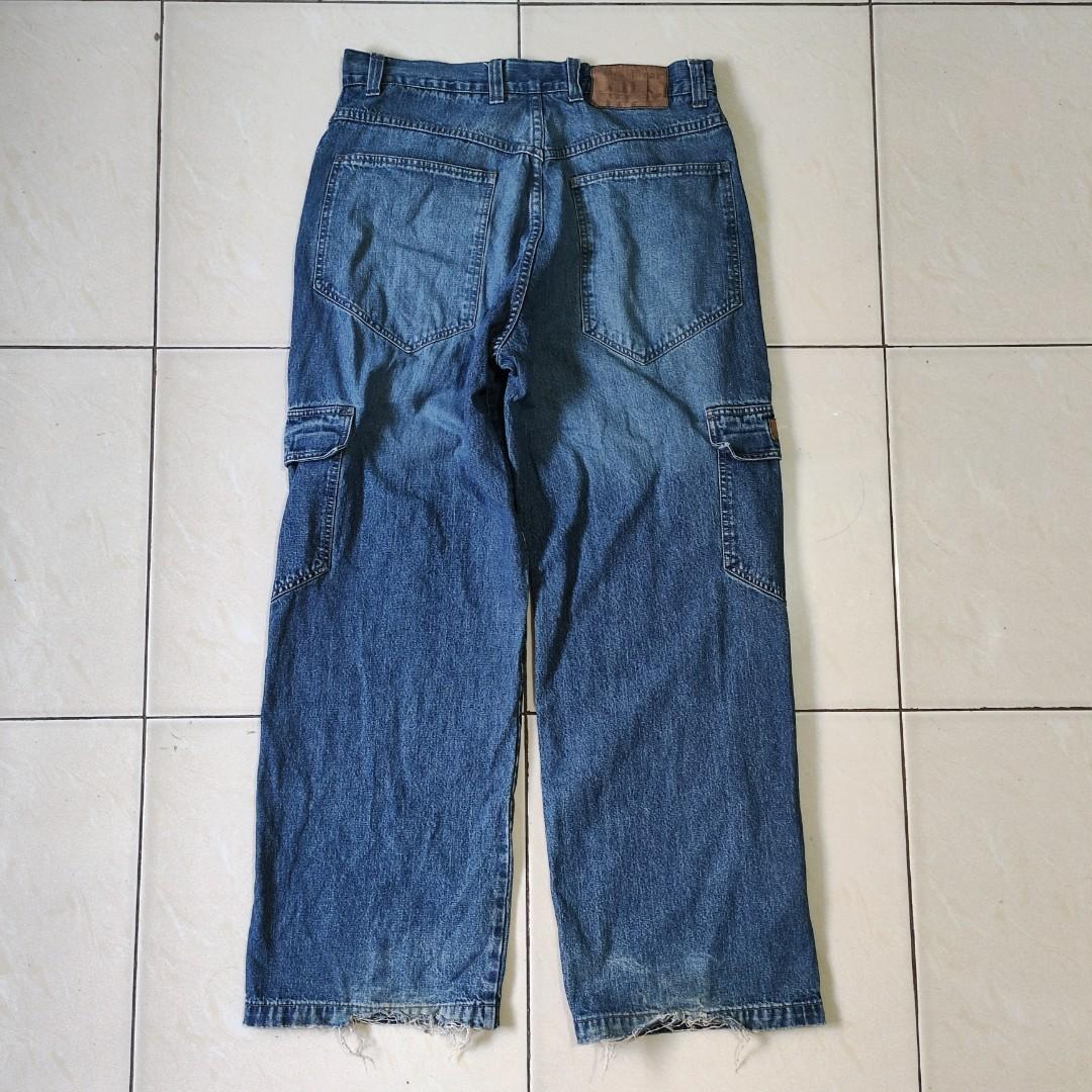 Vintage 90s Kikwear Cargo Denim Work 