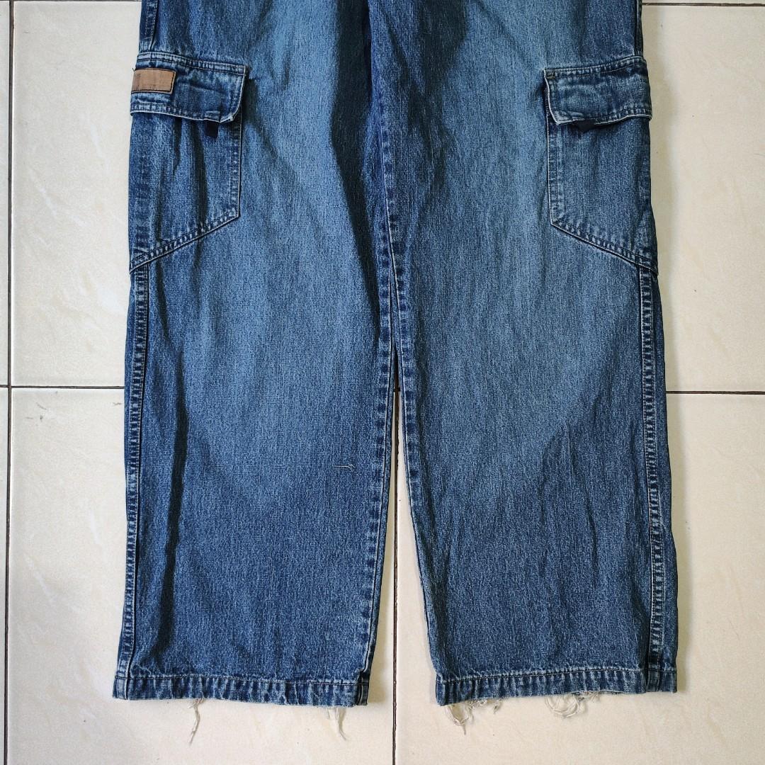 Vintage 90s Kikwear Cargo Denim Work 