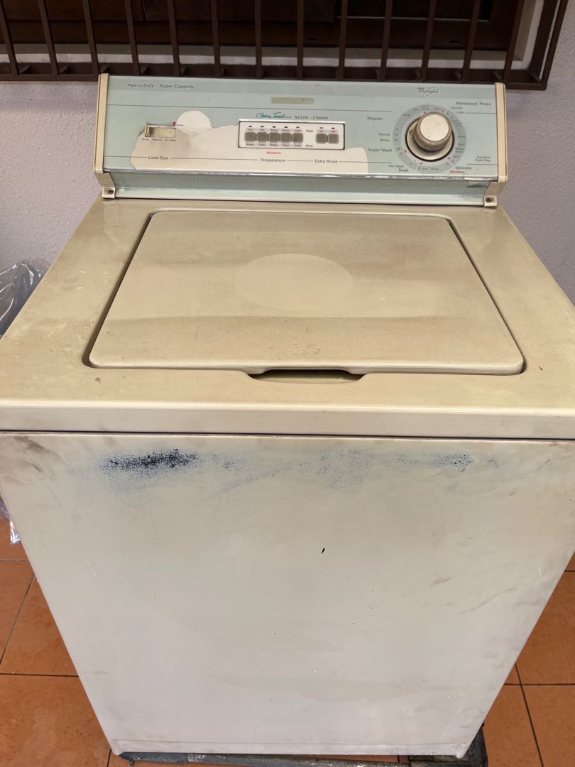 Whirlpool Washing Machine 10.5 capacity heavy duty clean touch, TV