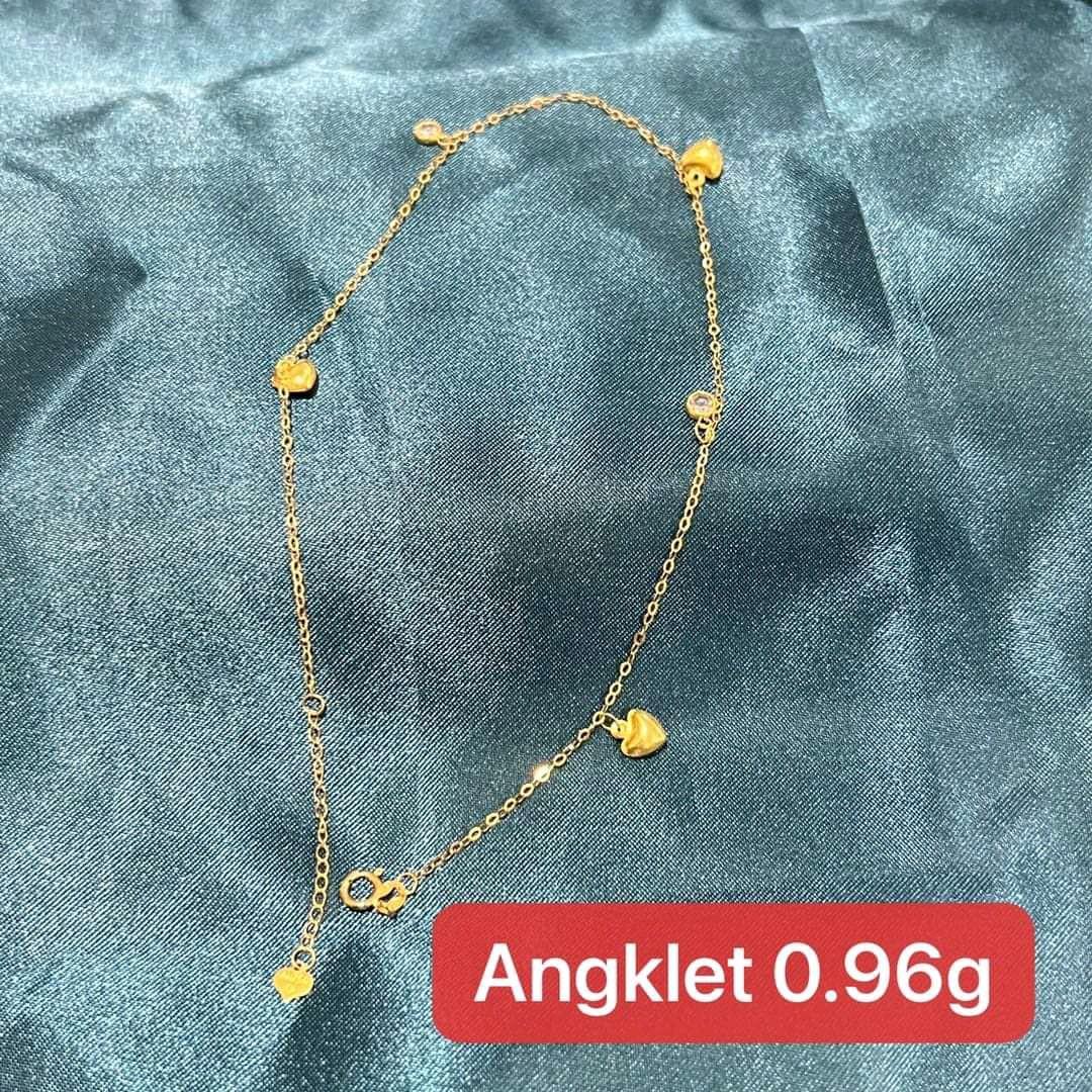 Light weight gold anklets outlet