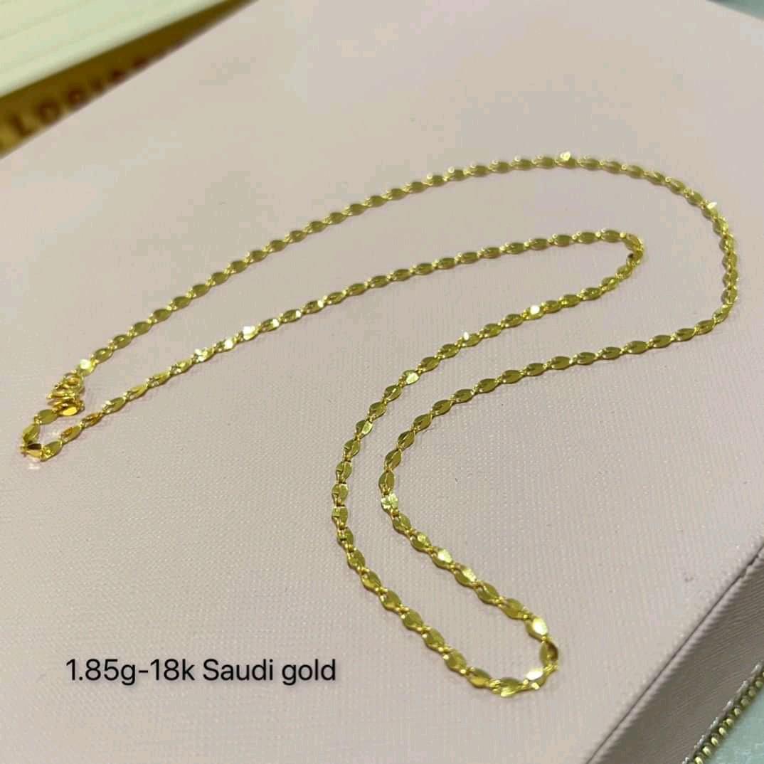 Dancing Chain Saudi Gold Jewelry 18k 