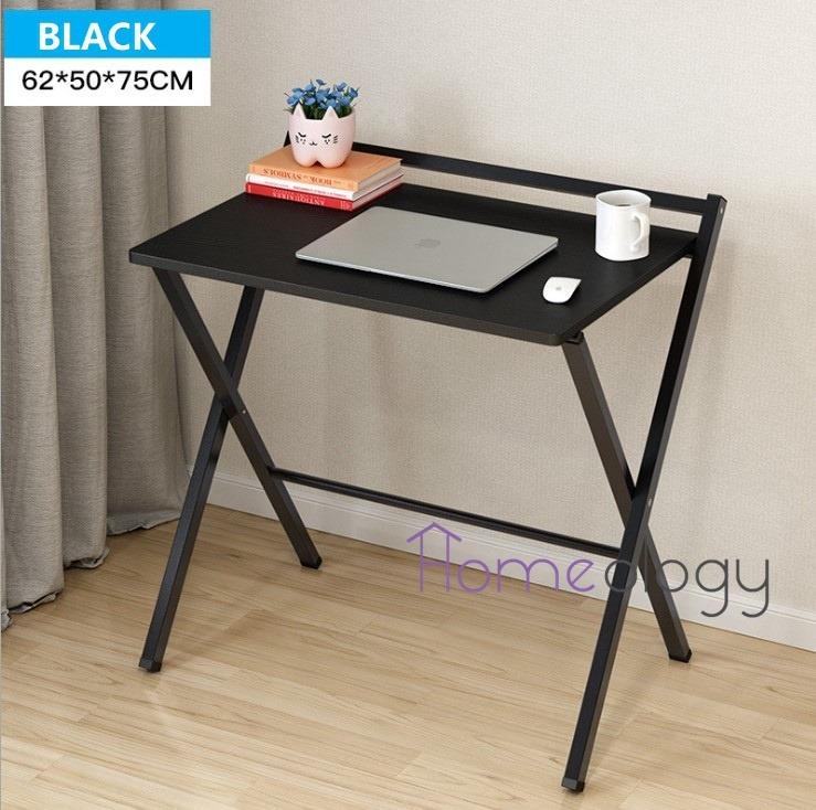 1 tier 62cm Foldable Study Computer Table, Furniture & Home Living ...