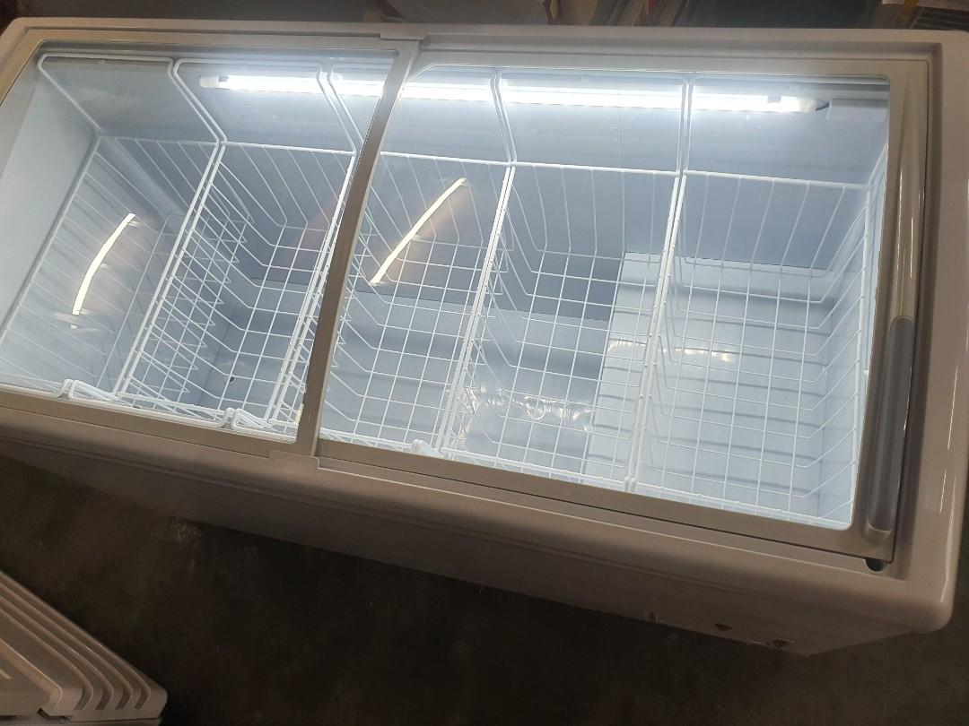 4ft glass sliding chest freezer[post-rental unit], TV & Home Appliances ...