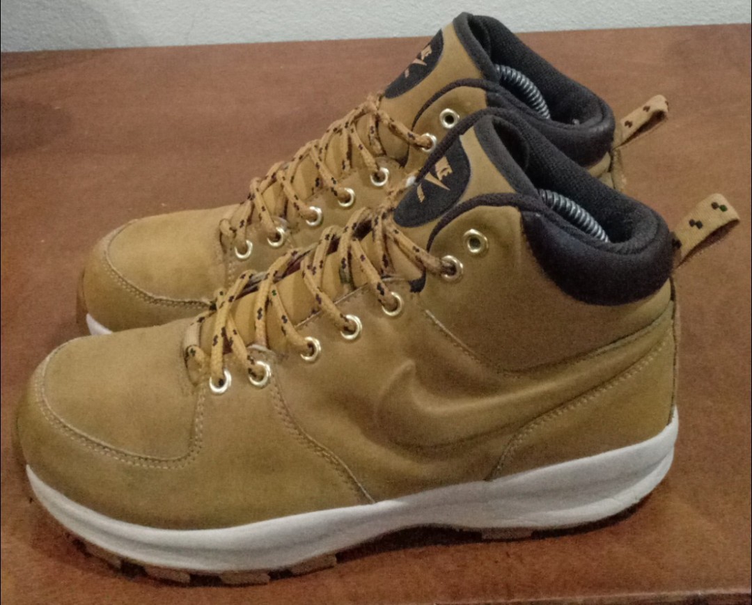 6uk Rm158 Original Nike Manoa Leather Boots Mid Brown Men s
