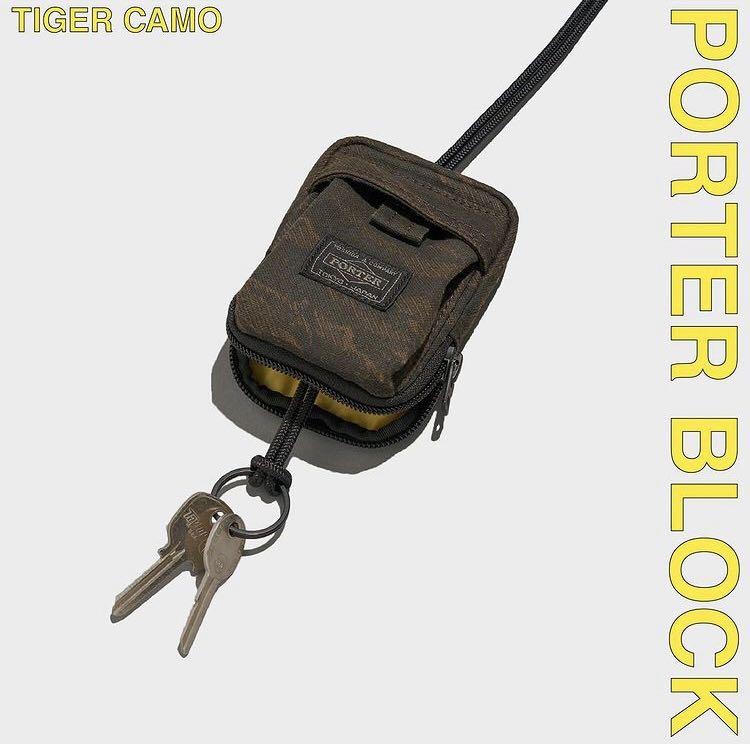 PORTER BLOCK KEY PACK TIGER CAMO ポーター
