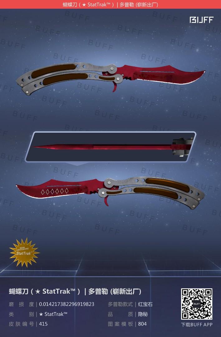 StatTrak™ Butterfly Knife Doppler Ruby (Factory New) CSGO SKINS