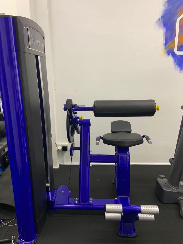 Ab crunch cheap back extension machine