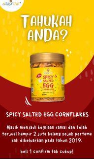 ADUCKTIVE  SPICY SALTED EGG CORNFLAKES  and BABY ROLL