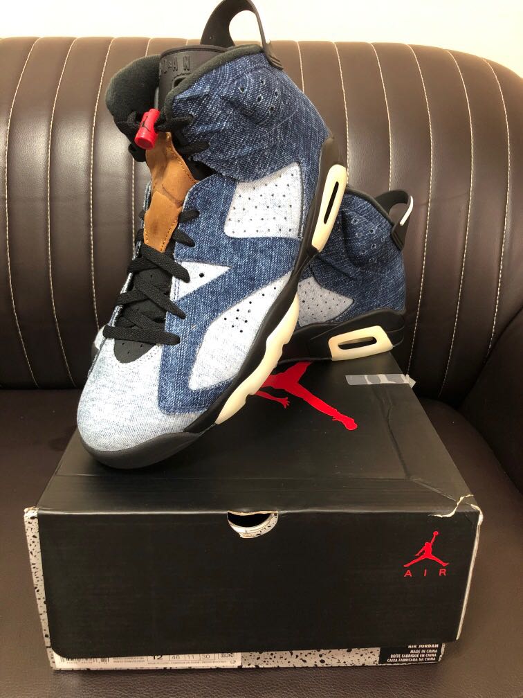 Air Jordan 6 Retro Washed Denim US 12 