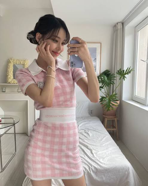 Alexander wang pink top and skirt coords set preorder, Luxury, Apparel on  Carousell