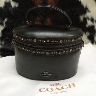 Coach x Selena Gomez Trail Bag with Crystal Embellishment 39292  Black/Gunmetal