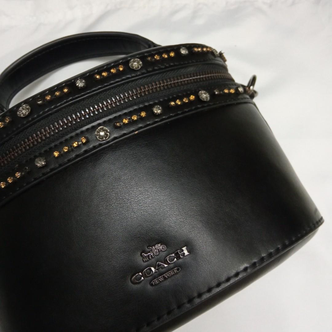 Coach x selena gomez sales crystal embellished trail bag