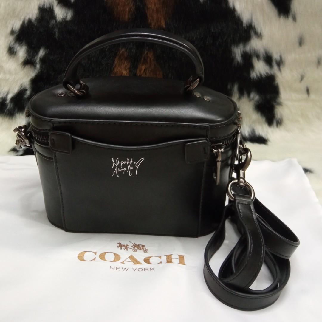 Coach x selena gomez crystal embellished shop trail bag
