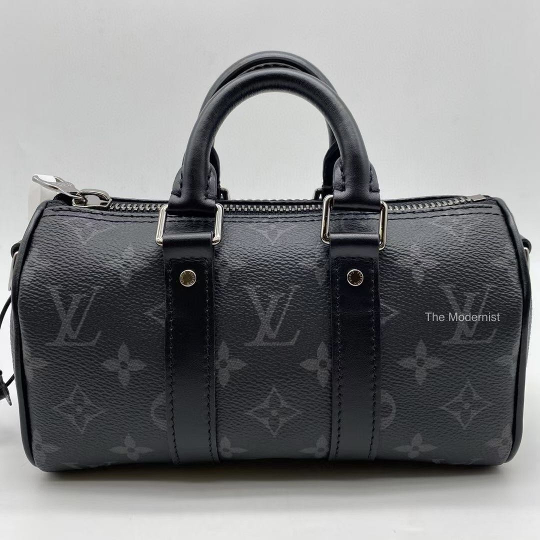 LOUIS VUITTON Monogram Eclipse Reverse Keepall XS Shoulder Bag M45947 (New)