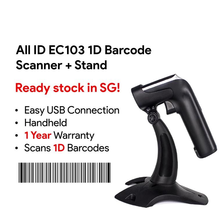 Barcode Scanner 1D Barcode, 2D Barcode, QR Code, Handheld & Corded