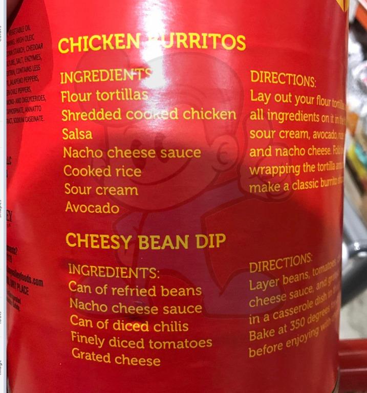 Bay Valley Nacho Cheese Sauce 3.01kg, Food & Drinks, Packaged & Instant