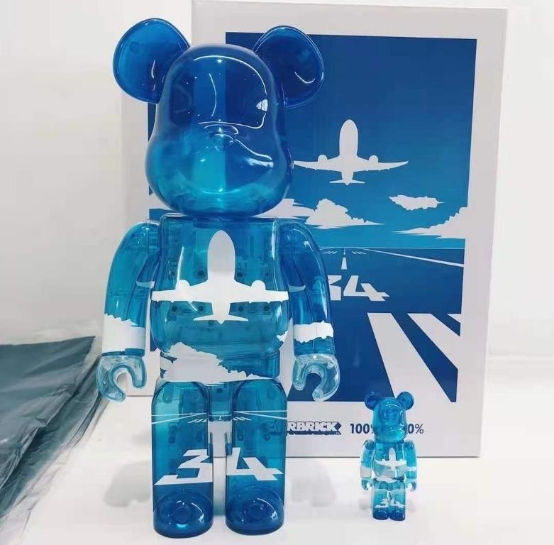 Bearbrick Be@rbrick ANA 400% + 100% sky blue, Hobbies & Toys, Toys