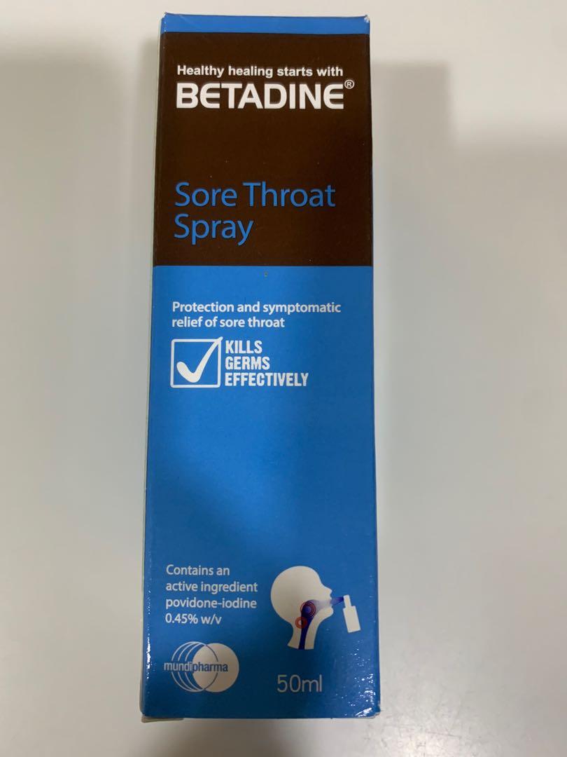 Betadine sore throat spray, Health & Nutrition, Medical Supplies