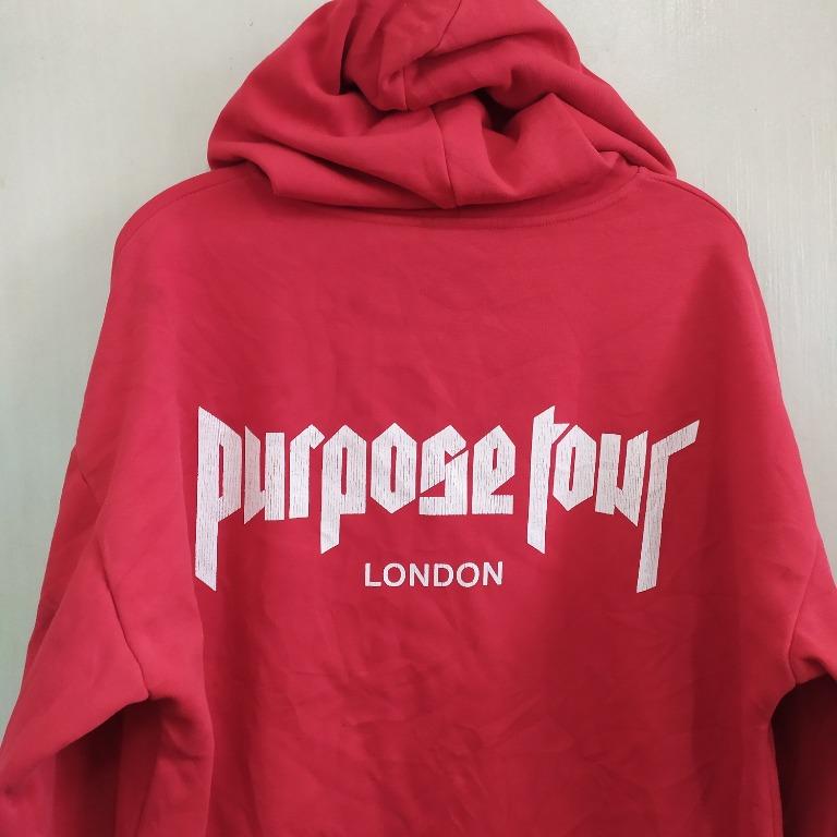 Purpose tour hoodie 2024 red