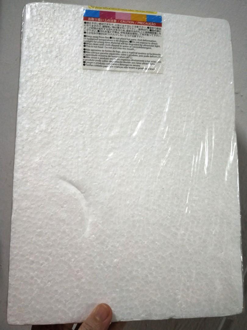 BNIW Daiso A4 Expanded Polystyrene Universal Board, Hobbies & Toys,  Stationery & Craft, Craft Supplies & Tools on Carousell