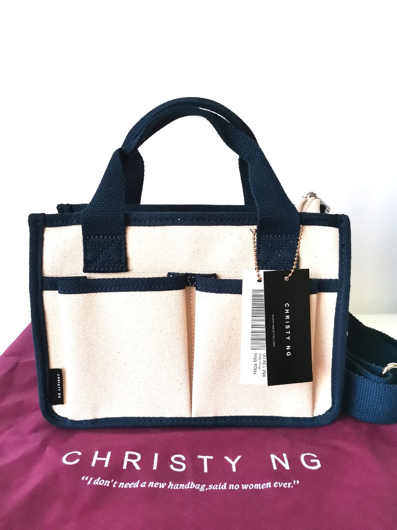 Brand new Original Christy Ng Hilda Mini Canvas Bag Navy