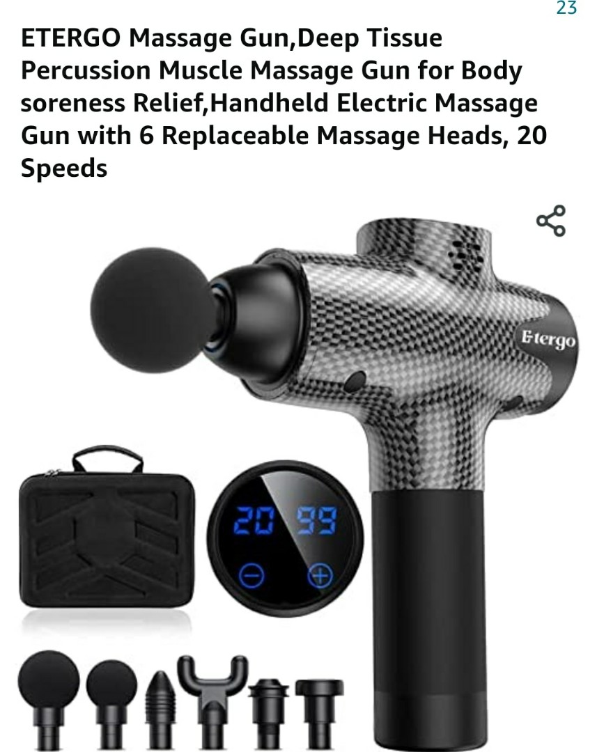 Brand New ETERGO Massage Gun