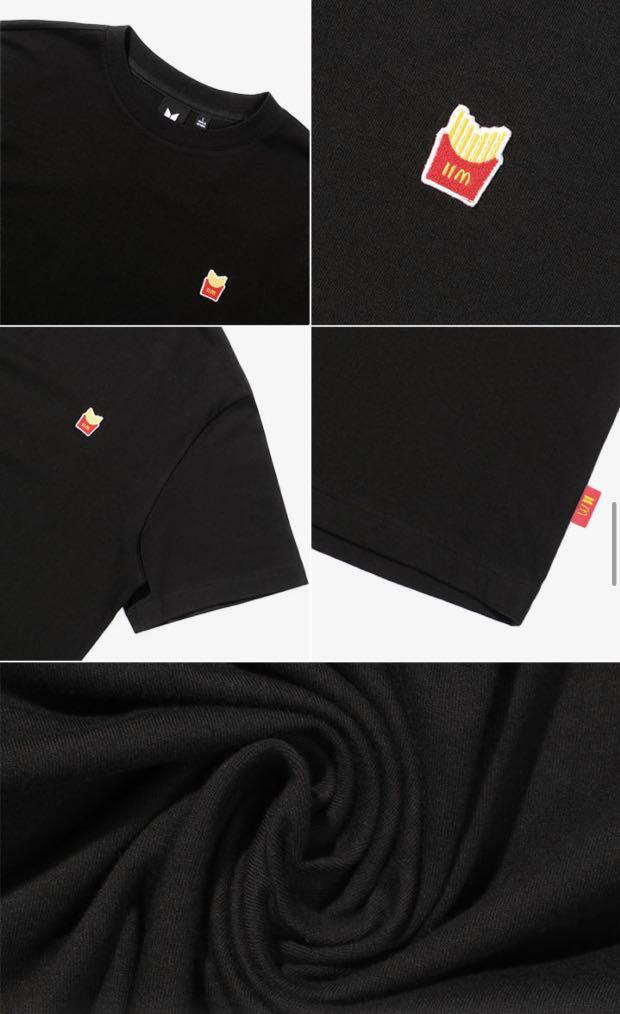 BTSxMcD BTS Mcdonald's Logo S/S T-Shirt Black (XL), Hobbies & Toys ...
