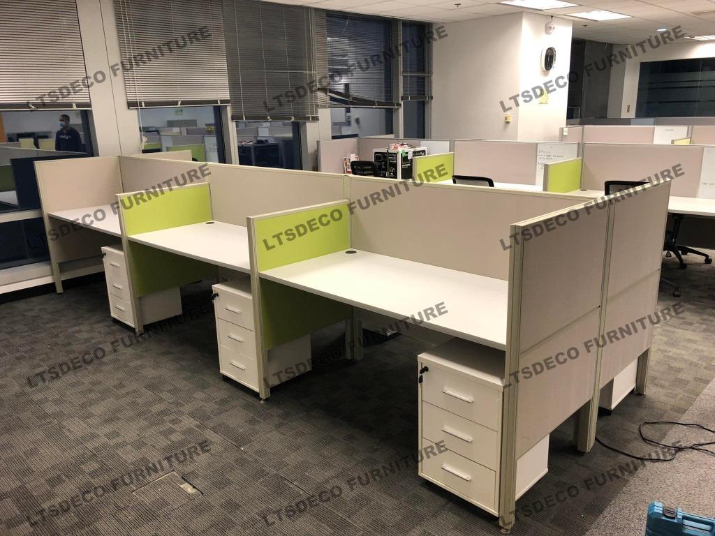 CALL CENTER TABLE WITH SHARING PANEL OFFICE PARTITIONS, Furniture ...