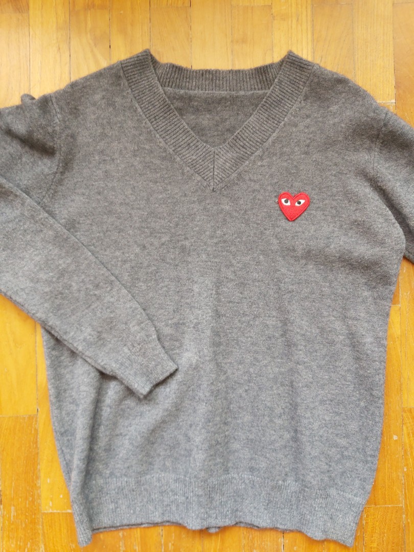cdg play sweater