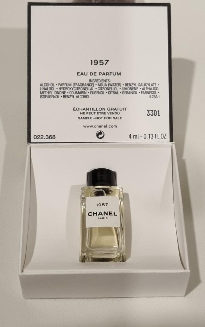 Chanel 1957 Eau De Parfum 4ml, Beauty & Personal Care, Fragrance &  Deodorants on Carousell