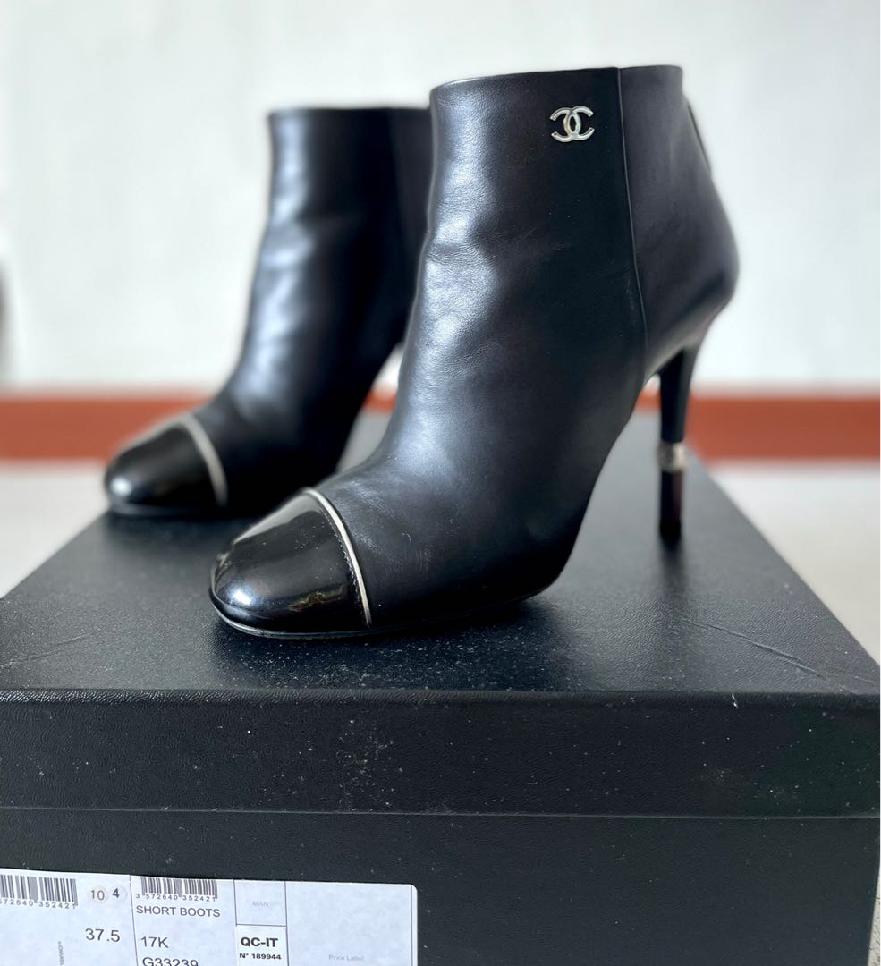 chaussures chanel bottines g32182 lace up 39 en