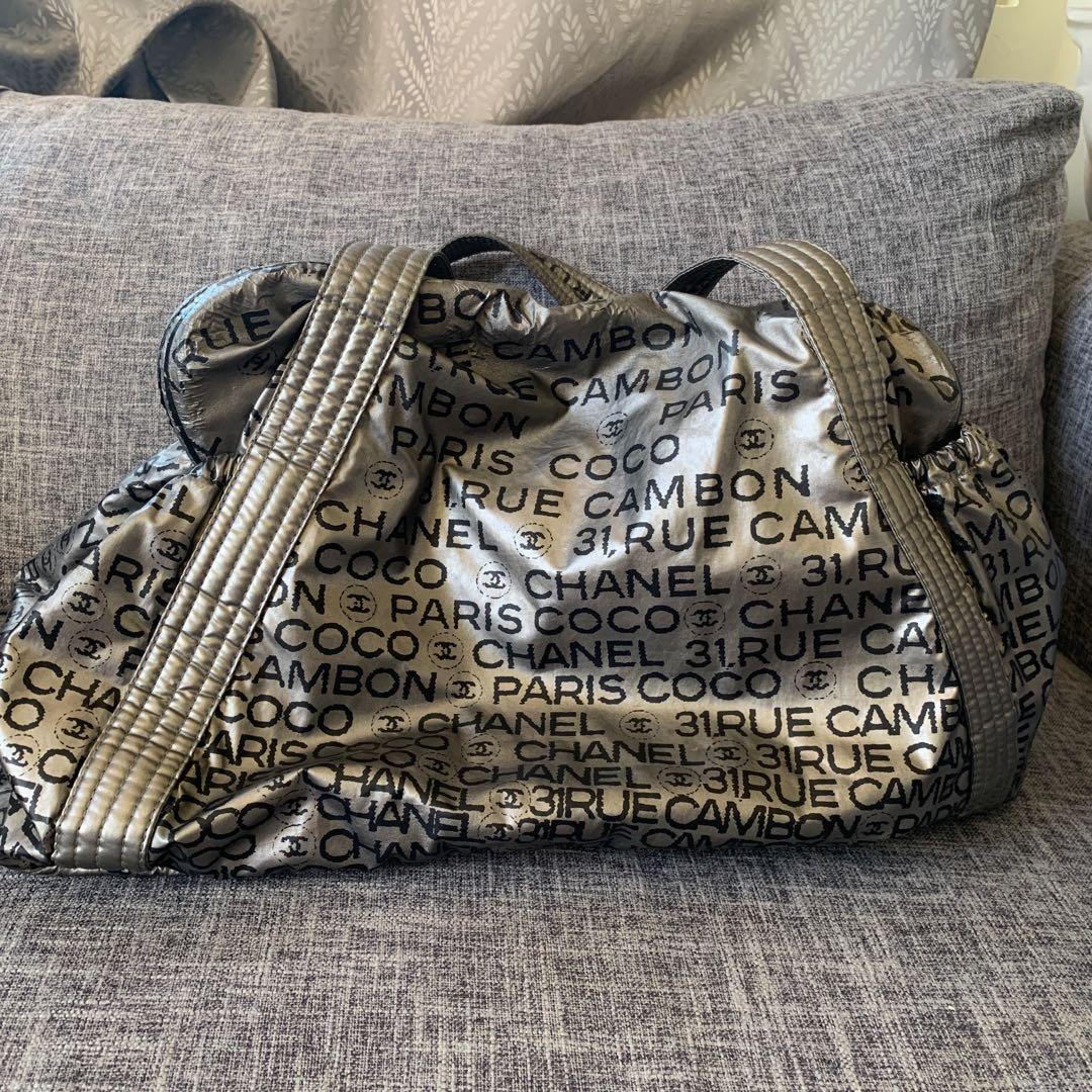 Chanel Cambon Tote (Category: Luxury Bags & Wallets) located in Manila. Submitted by decluttering_account (Listing ID 1150513631, Image 3). Description: Chanel Cambon Tote Series 12 With original dustbag Selling for $2186 on Farfetch Dimensions: 45 cm x 30 cm x 17 cm.