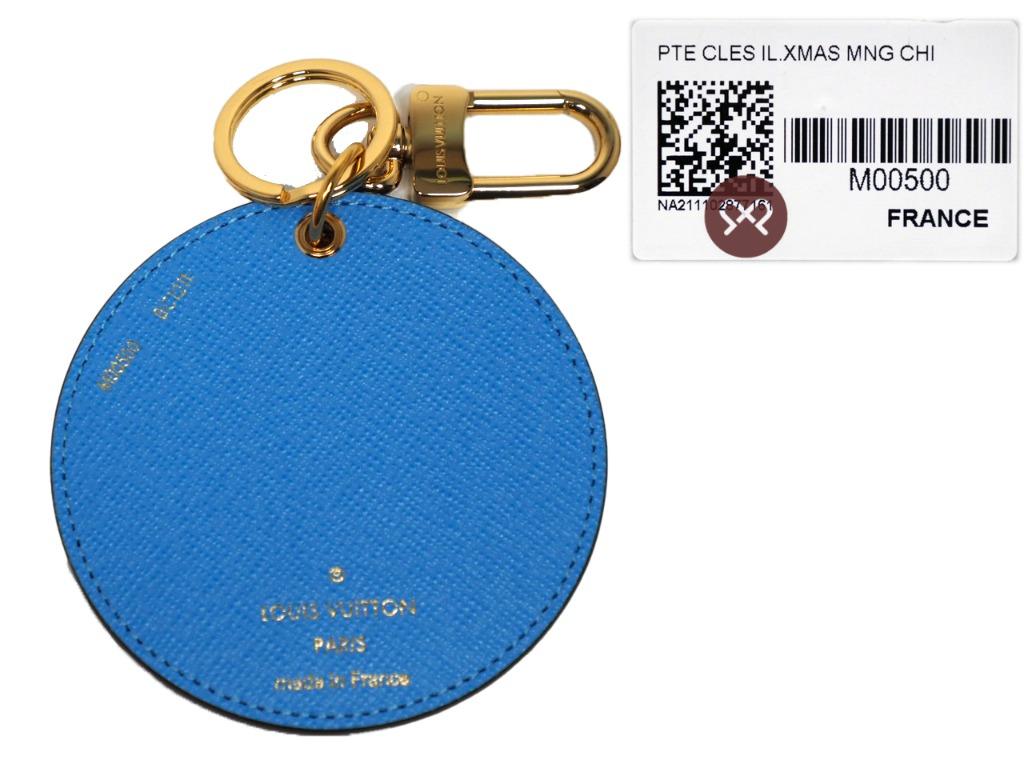 Louis Vuitton Illustre China Wall Xmas Bag Charm and Key Holder Monogram  Vivienne Brown/Blue
