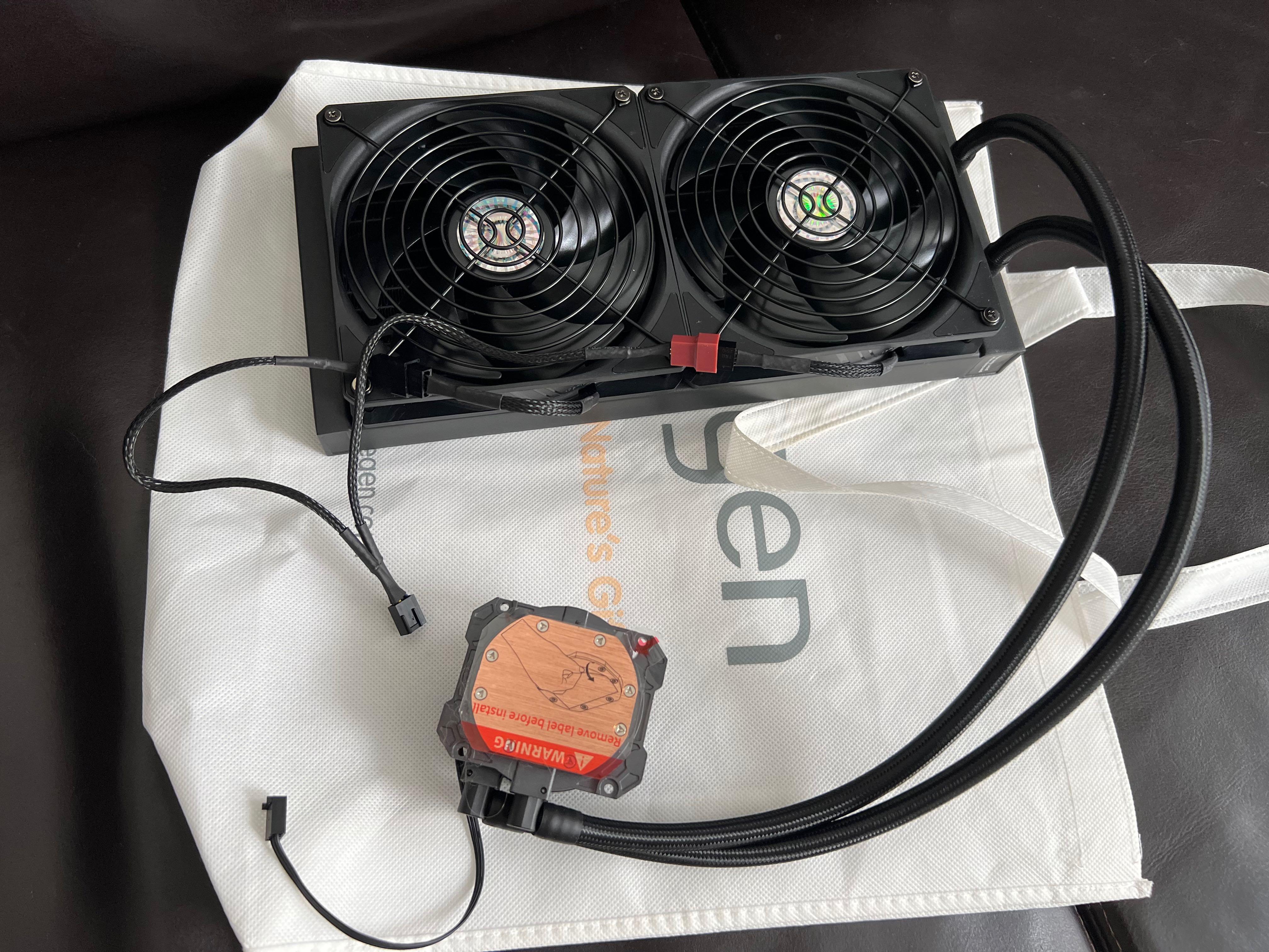 Cooler Master 280mm AIO liquid cooler, Computers & Tech, Parts
