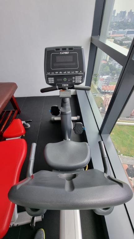 Cybex 750 recumbent bike hot sale