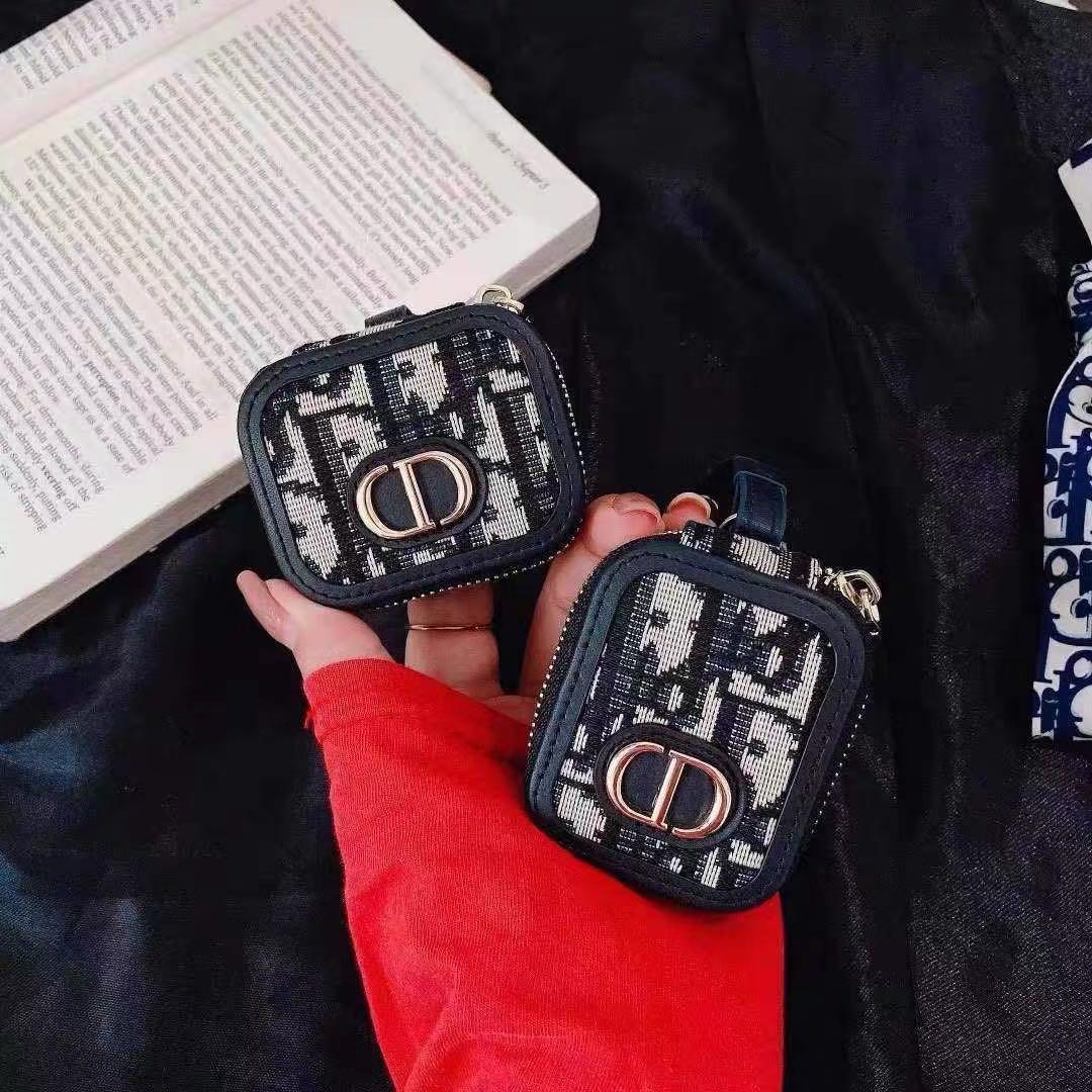 Dior ディオール AirPodsケース エアポッズケース レザー 青 ブルー