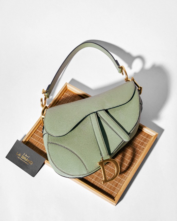 Dior saddle green shop