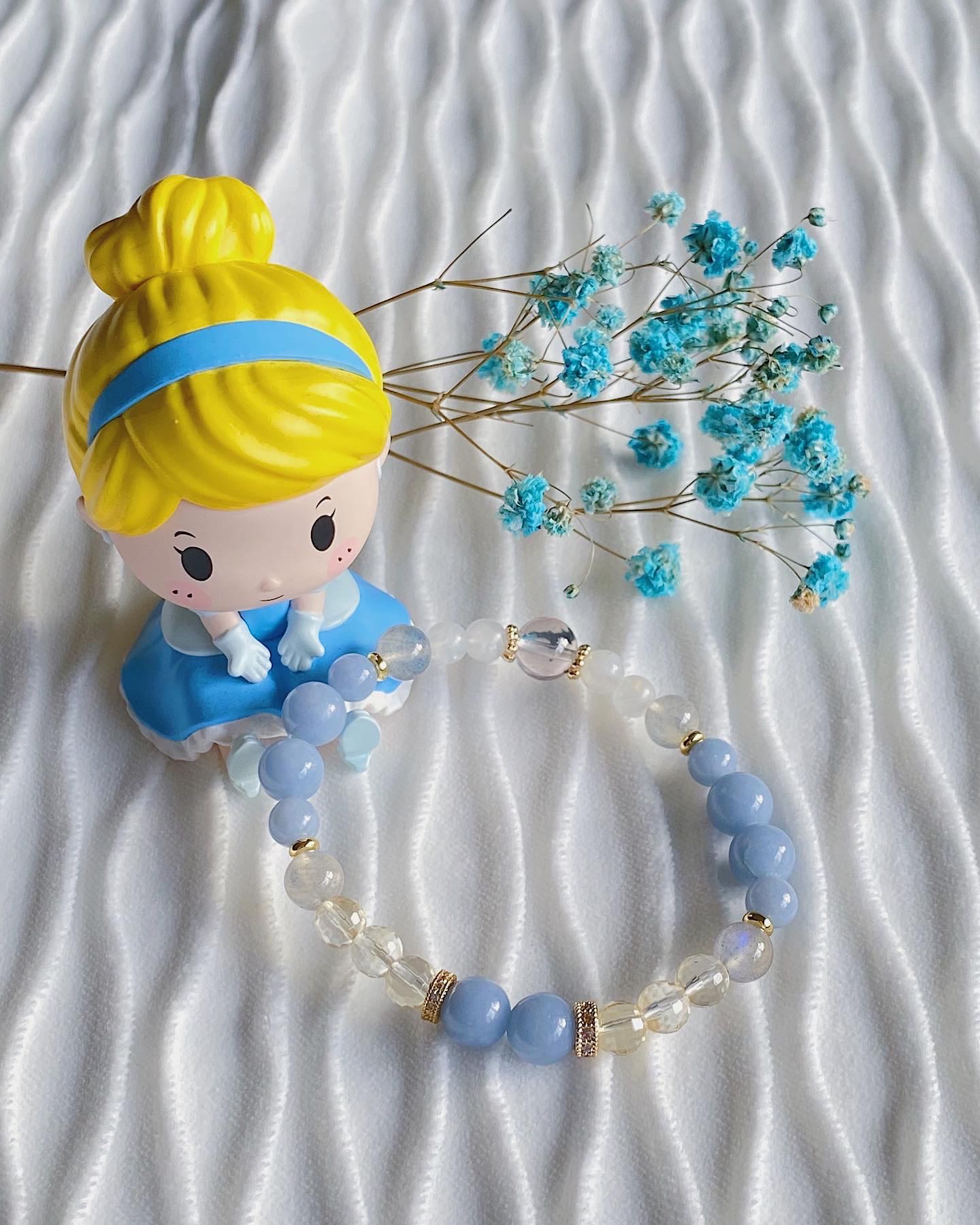 Disney Princess Cinderella inspired crystal bracelet Women s