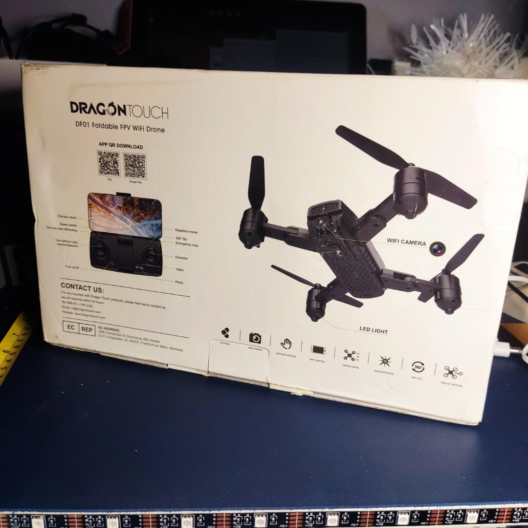 dragon touch df01 foldable fpv wifi drone